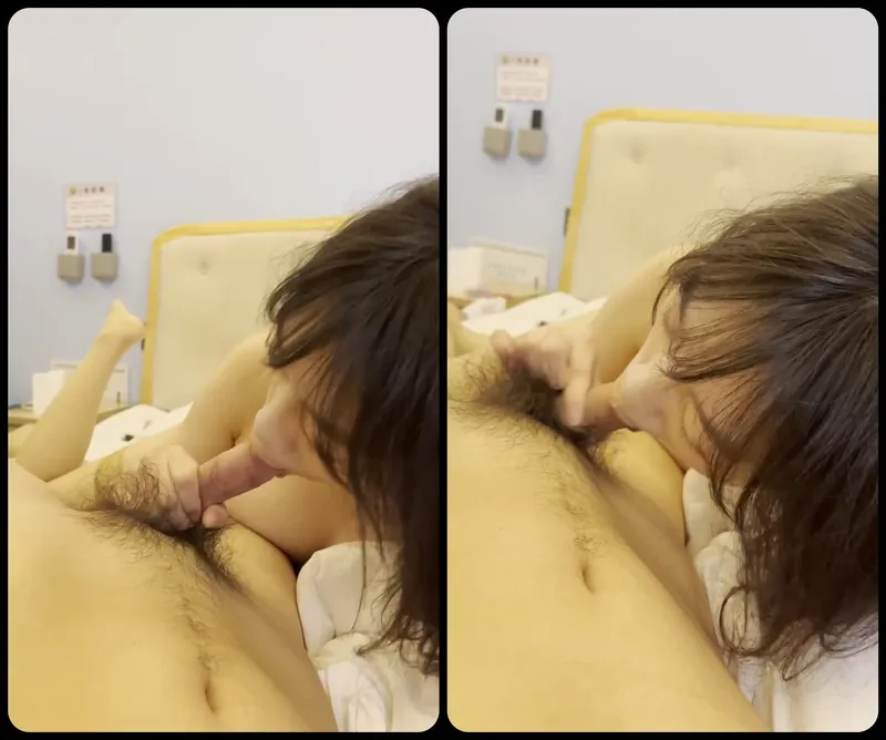 Người tình ngoan liếm láp cục thịt bự của anh