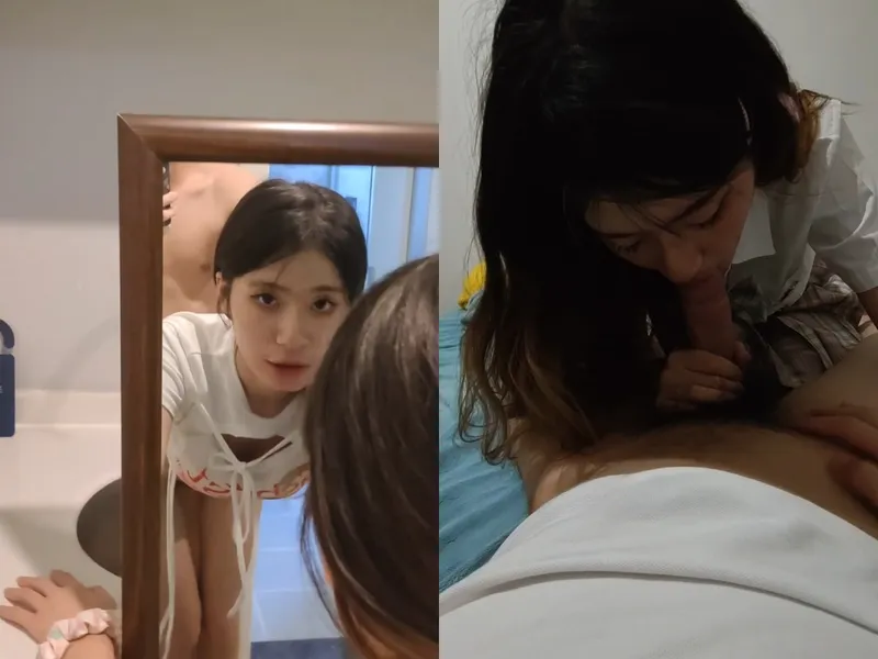 Chị tỷ thiên thần doggy trước kính siêu sướng